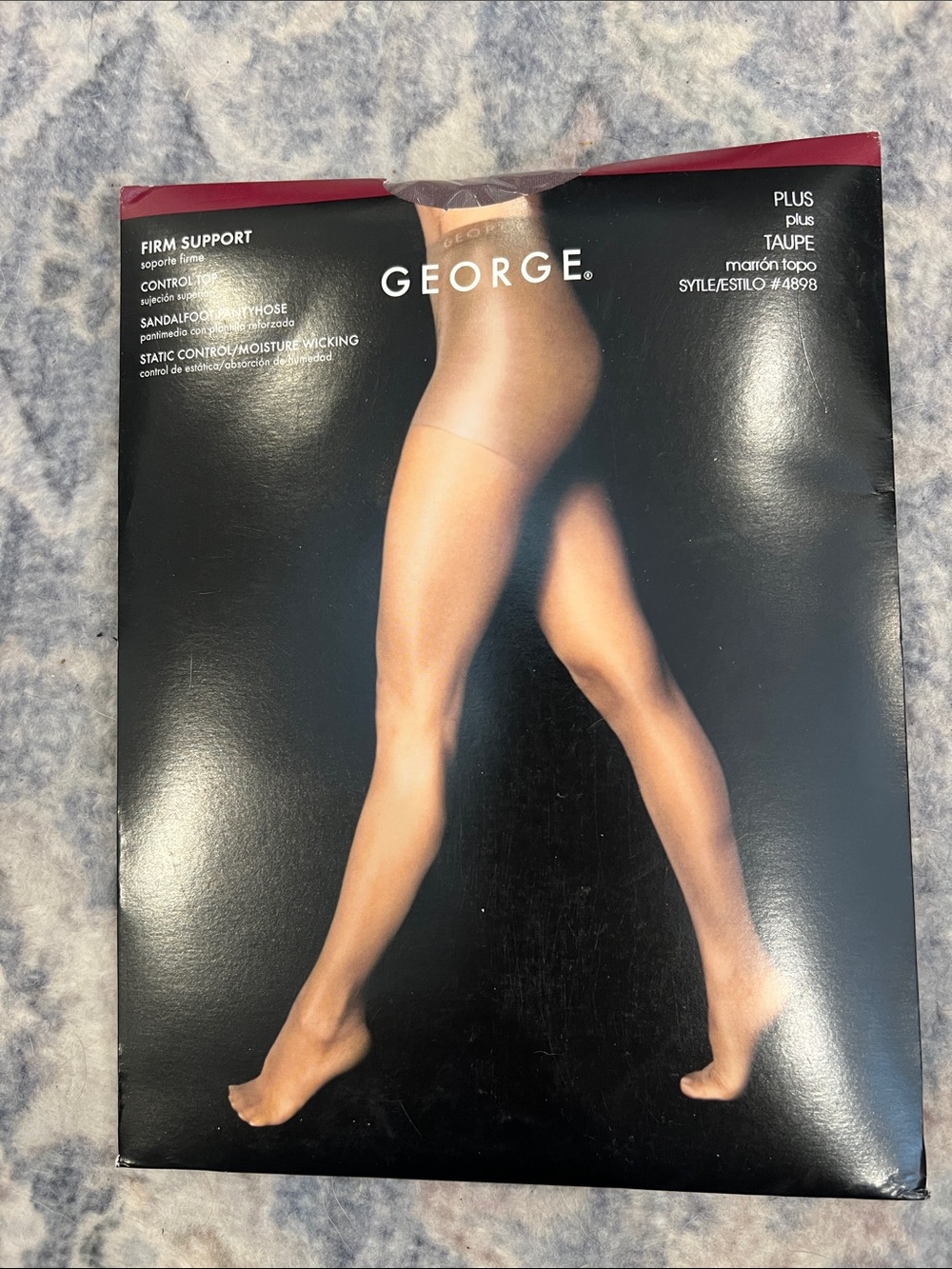 George Plus Taupe Sheer Control Top Pantyhose - Taupe New in Package!